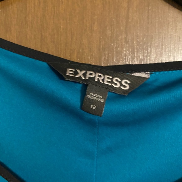 Express Floral Fit & Flare Dress - Picture 3 of 4